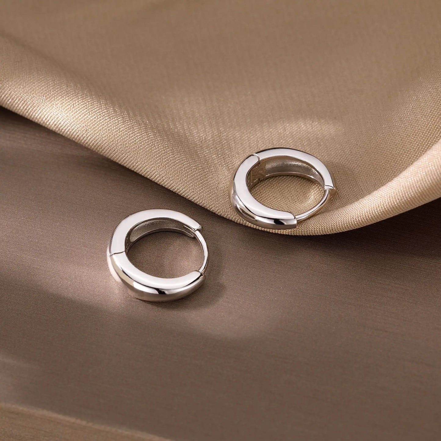 925S Vergulde Oorbellen | Kleine Ring