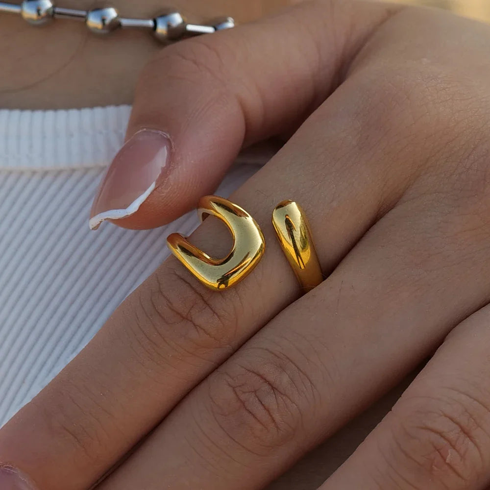 18K Vergulde Ring | Verstelbare Stijlvolle