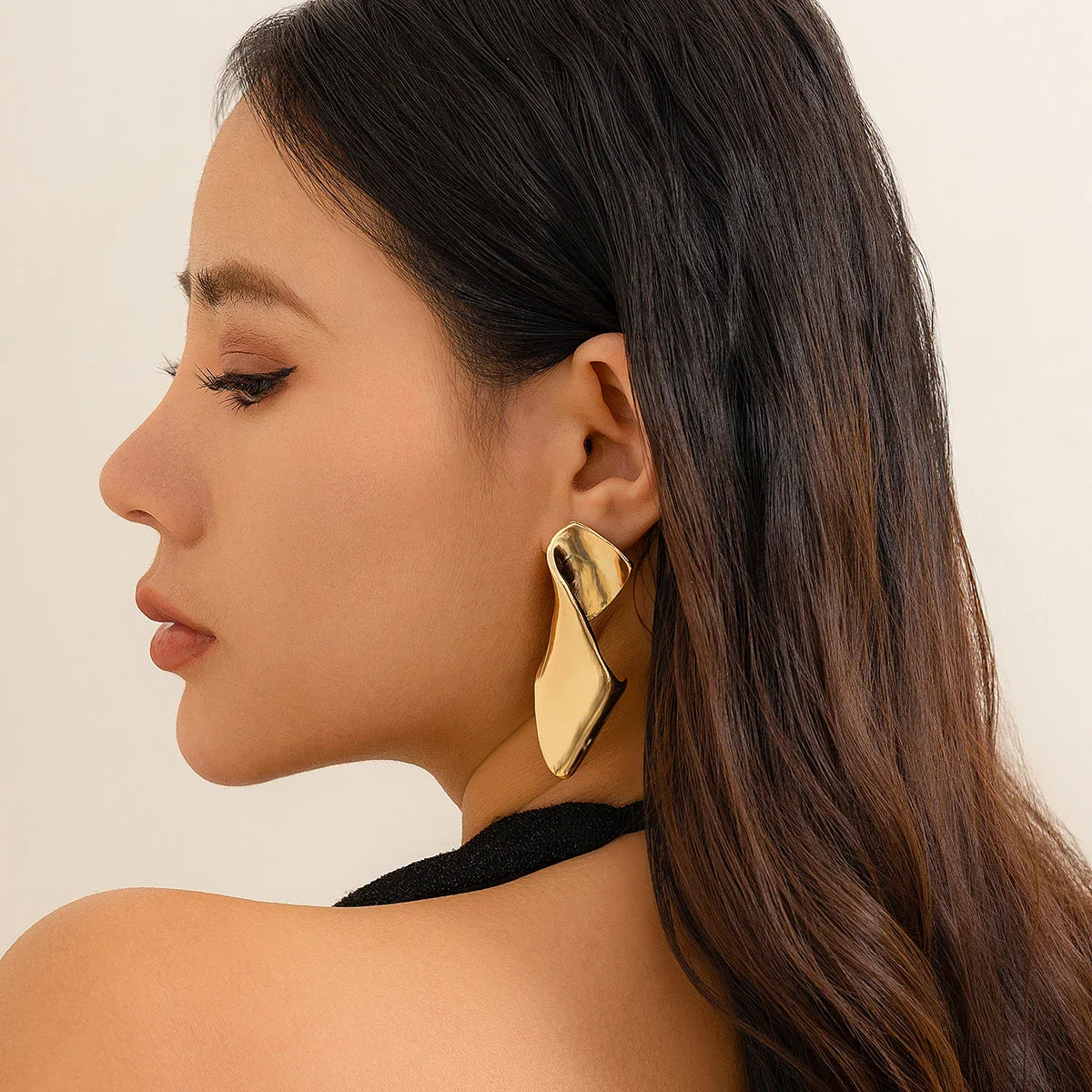 18K Vergulde Oorbellen | Vintage-stijl Gedraaide