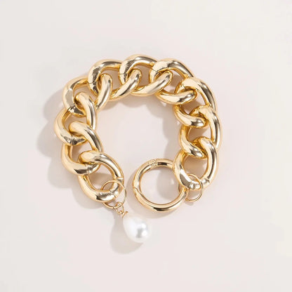 18K Vergulde Armband | Groot Parelstijl