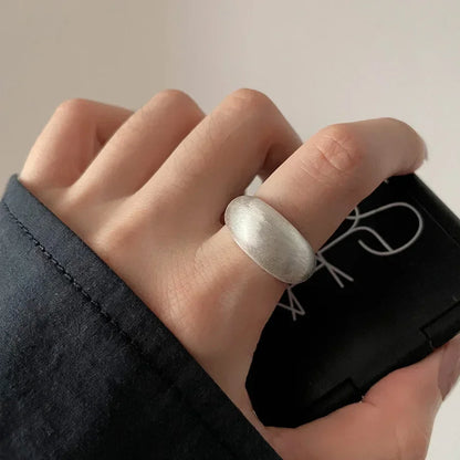 925S Vergulde Ring | Ovale Brede
