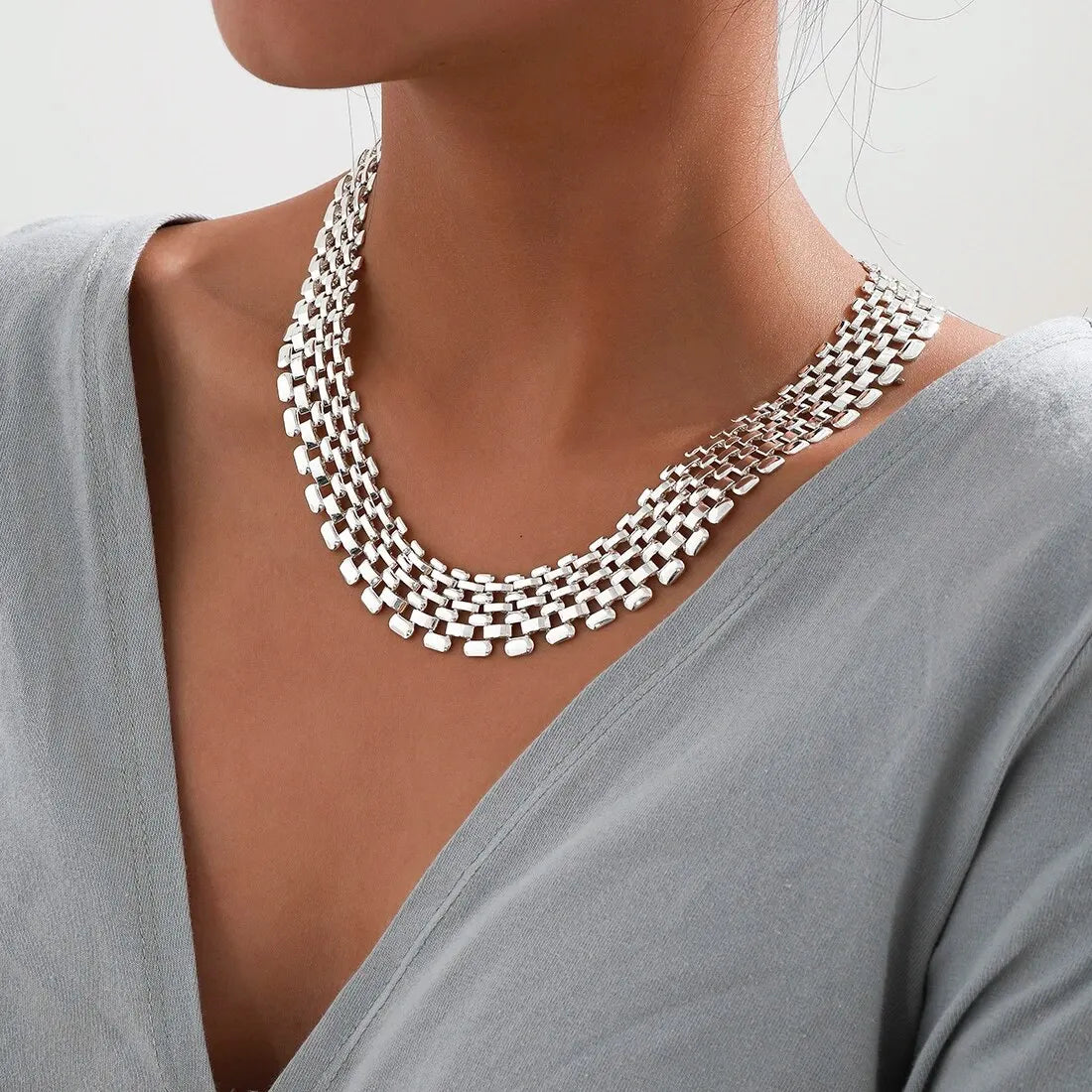 925 Sterling Zilver Vergulde Ketting In Cubaanse Stijl