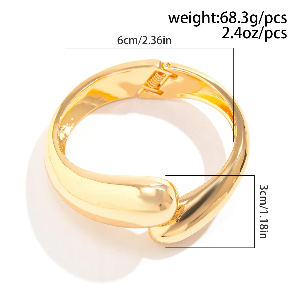 18-karaat Goud Verguld Luxe Druppel Armband