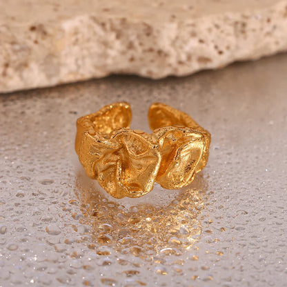 18K Vergulde Ring | Verstelbare Designer