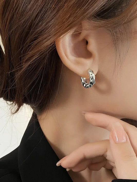 925 Sterling Zilver Vergulde Trendy Oorbellen