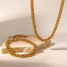 18K Vergulde Armband | Sieradenset - Ketting &