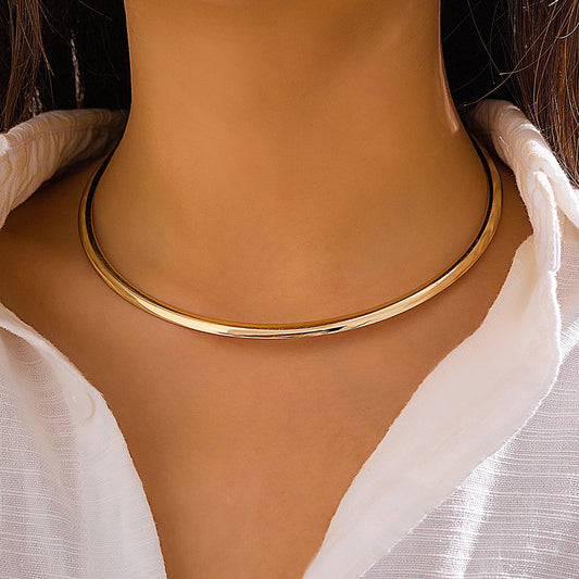 18-karaat Goud Vergulde Choker-ketting